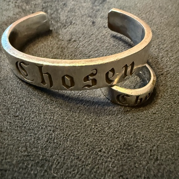 King Baby Studio Silver 'Chosen' Bracelet and Ring Set